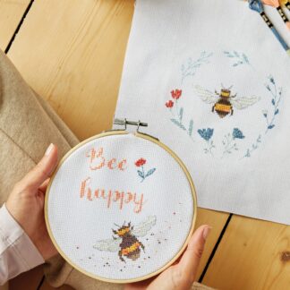 Kit de Punto de Cruz: Bee Happy