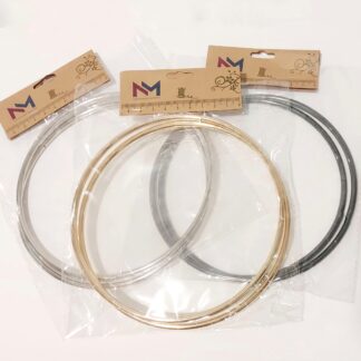 Asas bolso aro de metal