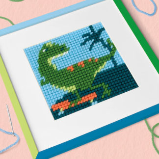 Kit Infantil Petit Point Didier el dinosaurio