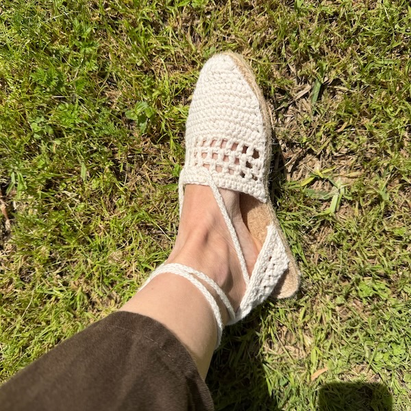 Taller Alpargatas de crochet