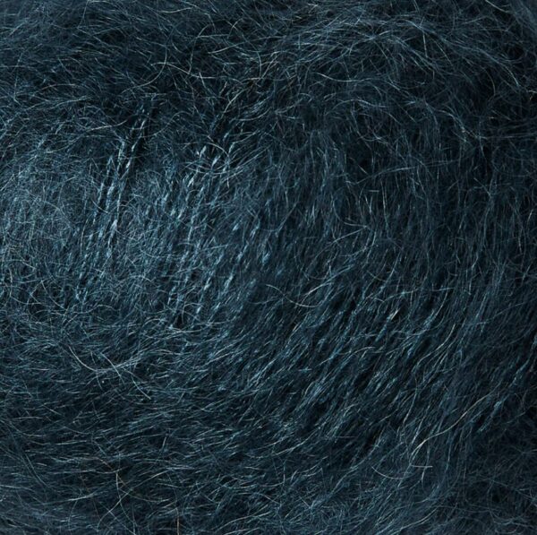 Deep Petroleum Blue mohair