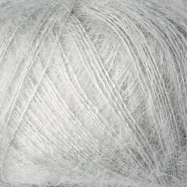 Pearl Gray mohair